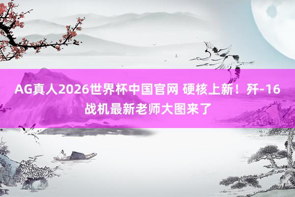 AG真人2026世界杯中国官网 硬核上新！歼-16战机最新老师大图来了