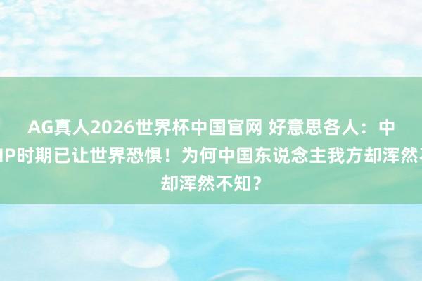 AG真人2026世界杯中国官网 好意思各人：中国EMP时期已让世界恐惧！为何中国东说念主我方却浑然不知？