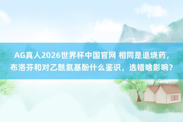 AG真人2026世界杯中国官网 相同是退烧药，布洛芬和对乙酰氨基酚什么鉴识，选错啥影响？